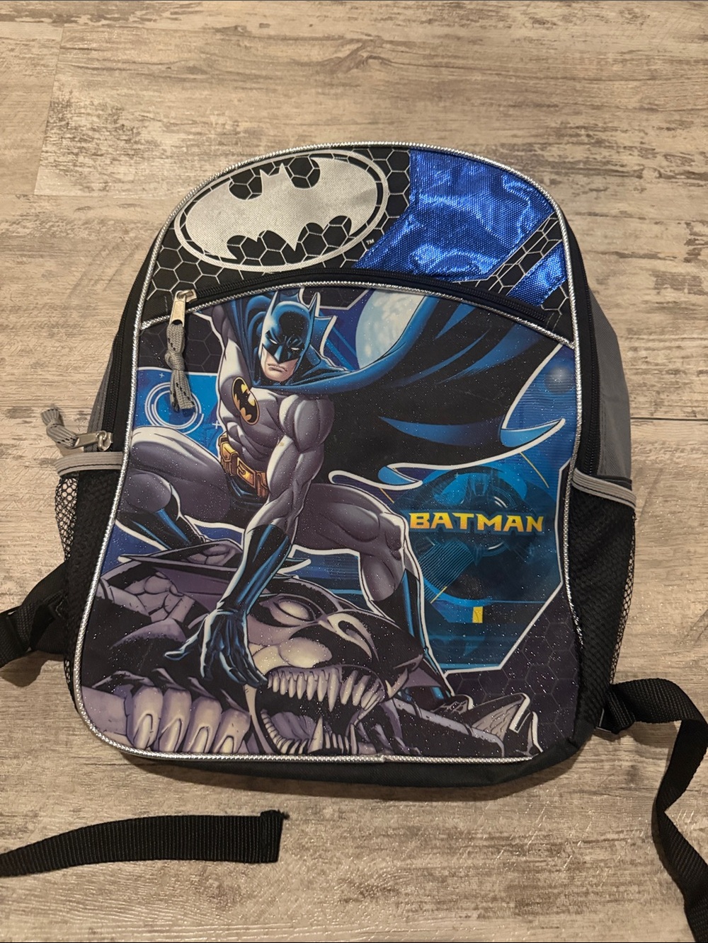 Batman Kids' Blue & Black Backpack